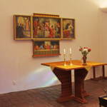 Stora Sköndals kyrka: Altaret.